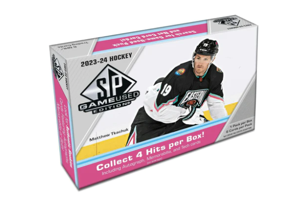 2023-24 UPPER DECK SP GAME USED HOCKEY HOBBY BOX *EMAIL INFO@UBECARD.COM* to check stock