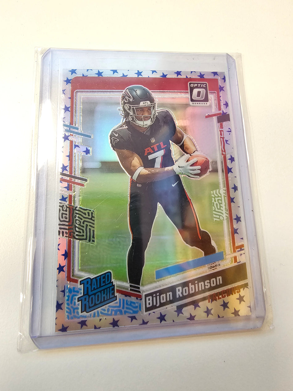 2023 Panini Donruss Optic - Rated Rookie Bijan Robinson #206 Stars Prizm (RC)