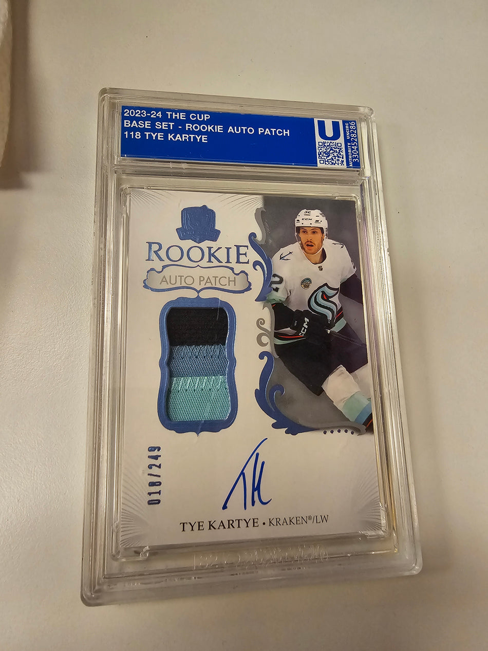 2023-24 Upper Deck The Cup Tye Kartye Rookie Patch Auto /249