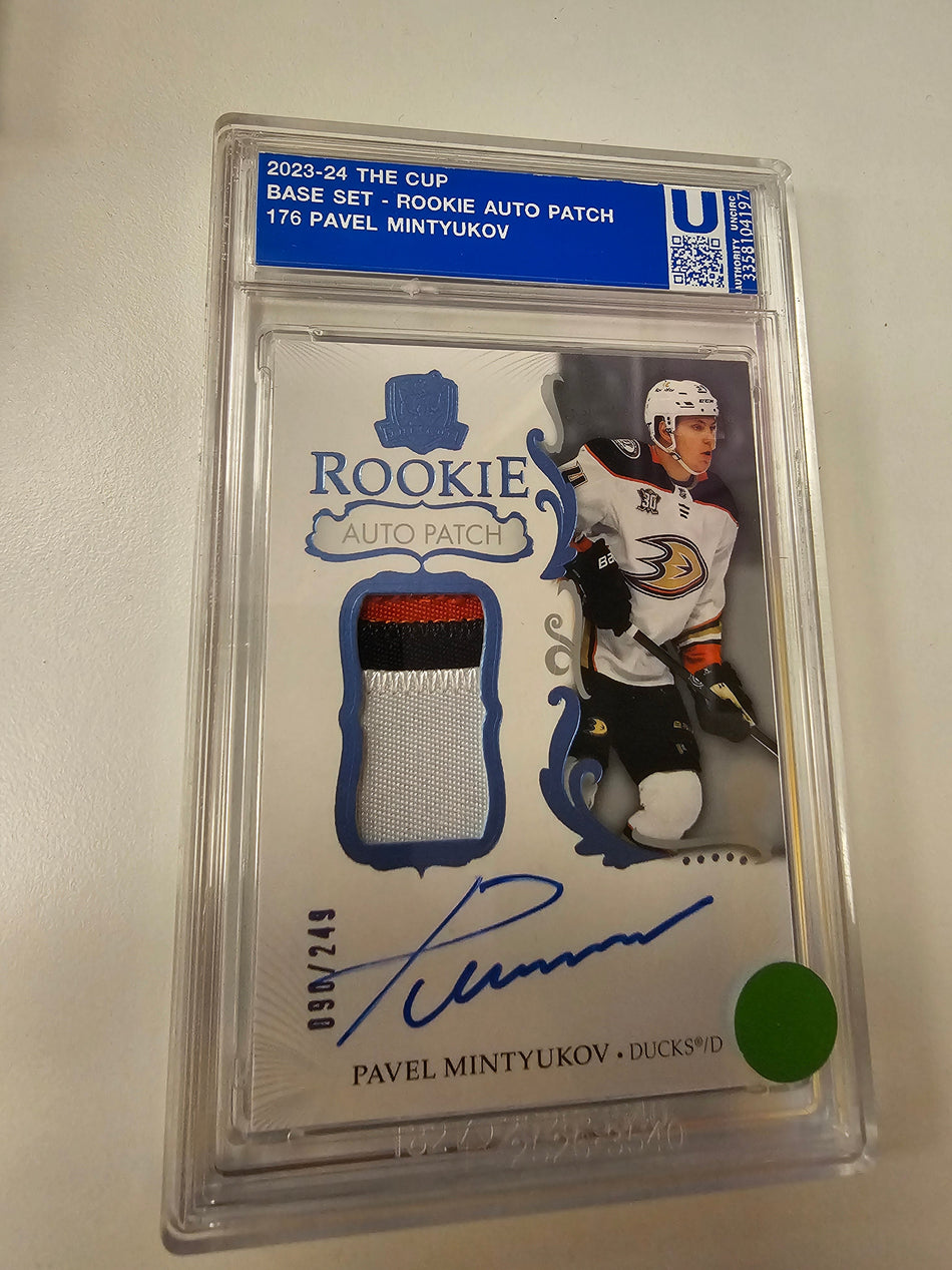 2023-24 Upper Deck The Cup Pavel Mintyukov Rookie Patch Auto /249