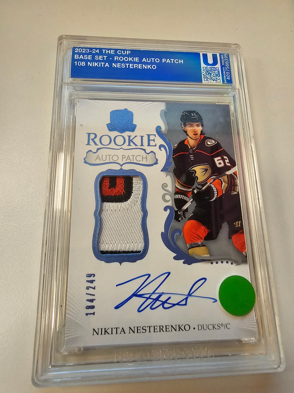 2023-24 Upper Deck The Cup Nikita Nesterenko Rookie Patch Auto /249
