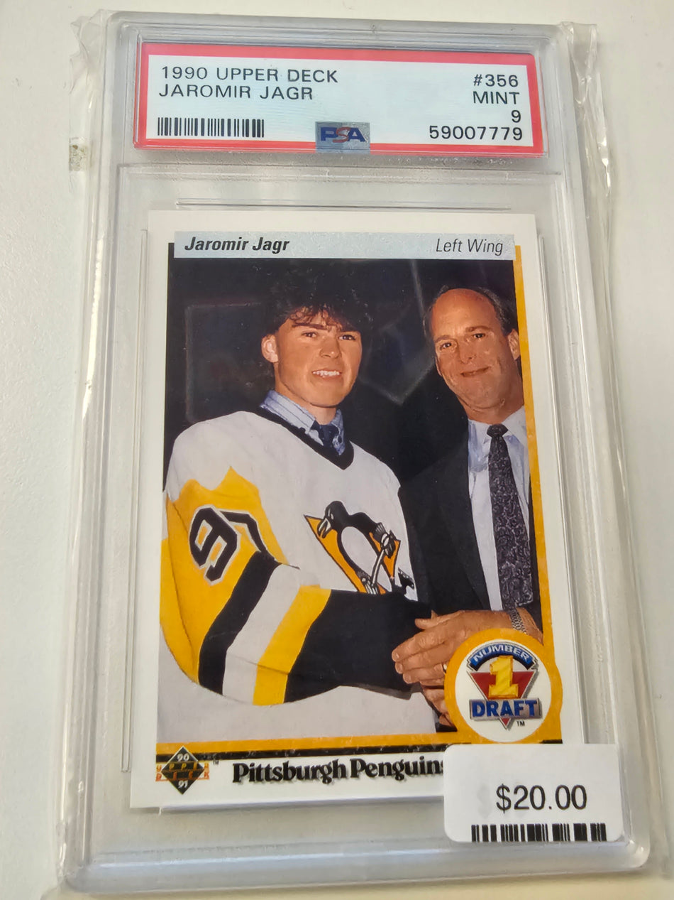 1990 UPPER DECK JAROMIR JAGR PSA 9