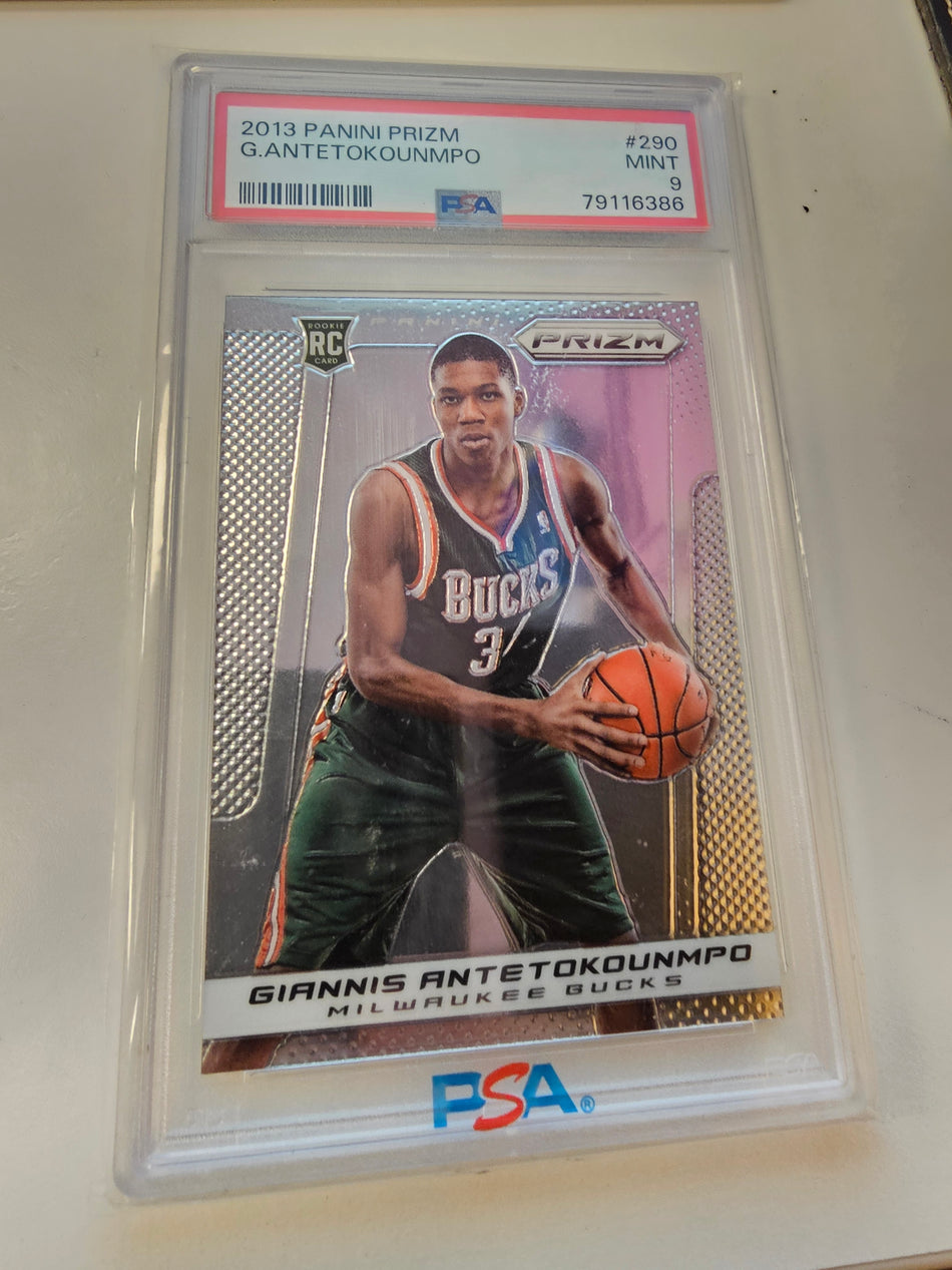 2013 Panini Prizm G. Antetokounmpo #290 PSA MINT 9