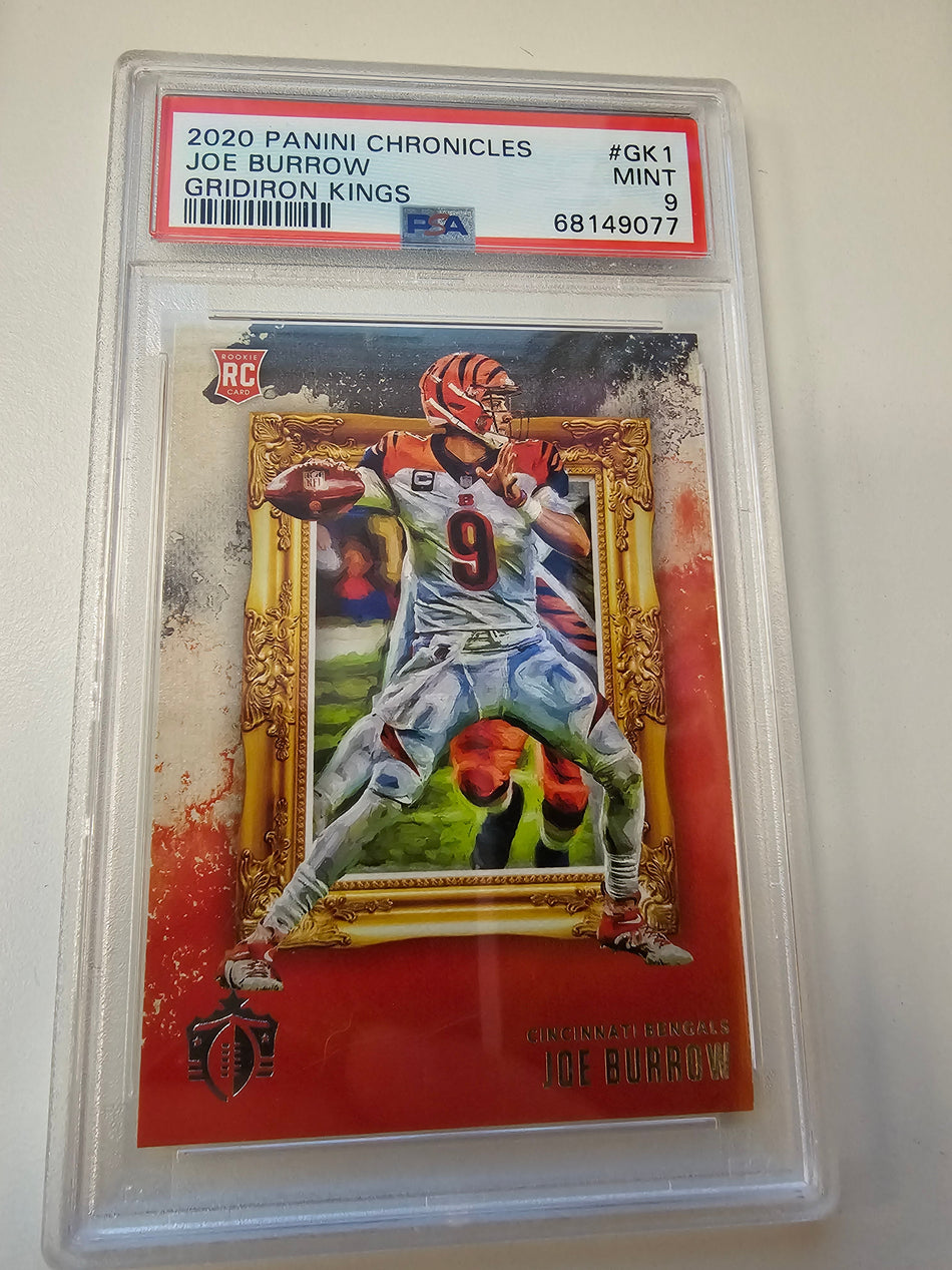 2020 Panini Chronicles Joe Burrow Gridiron Kings Rookie #GK1 PSA 9