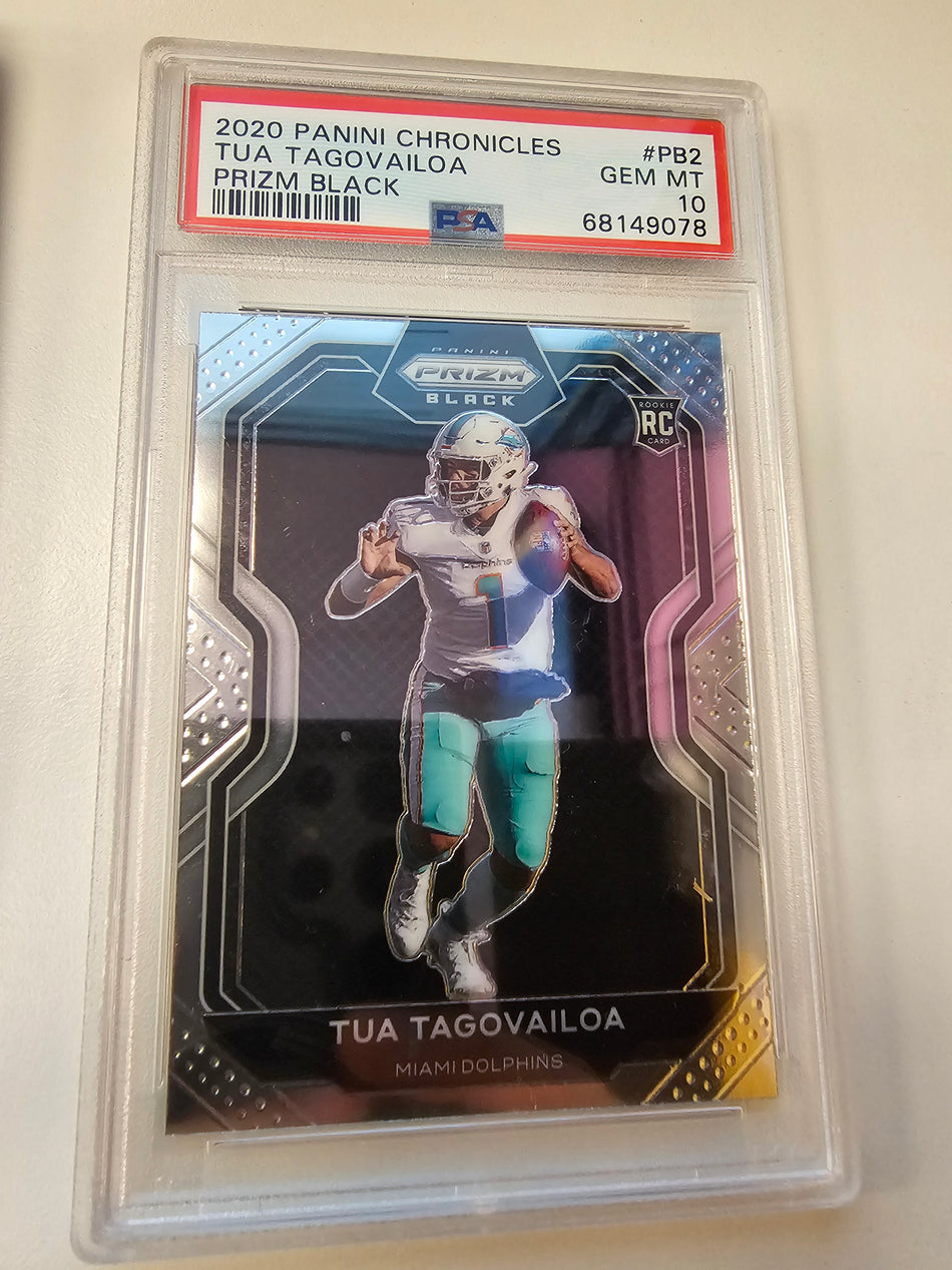 2020 Panini Chronicles Tua Tagovailoa Prizm Black #PB2 PSA 10 GEM MT