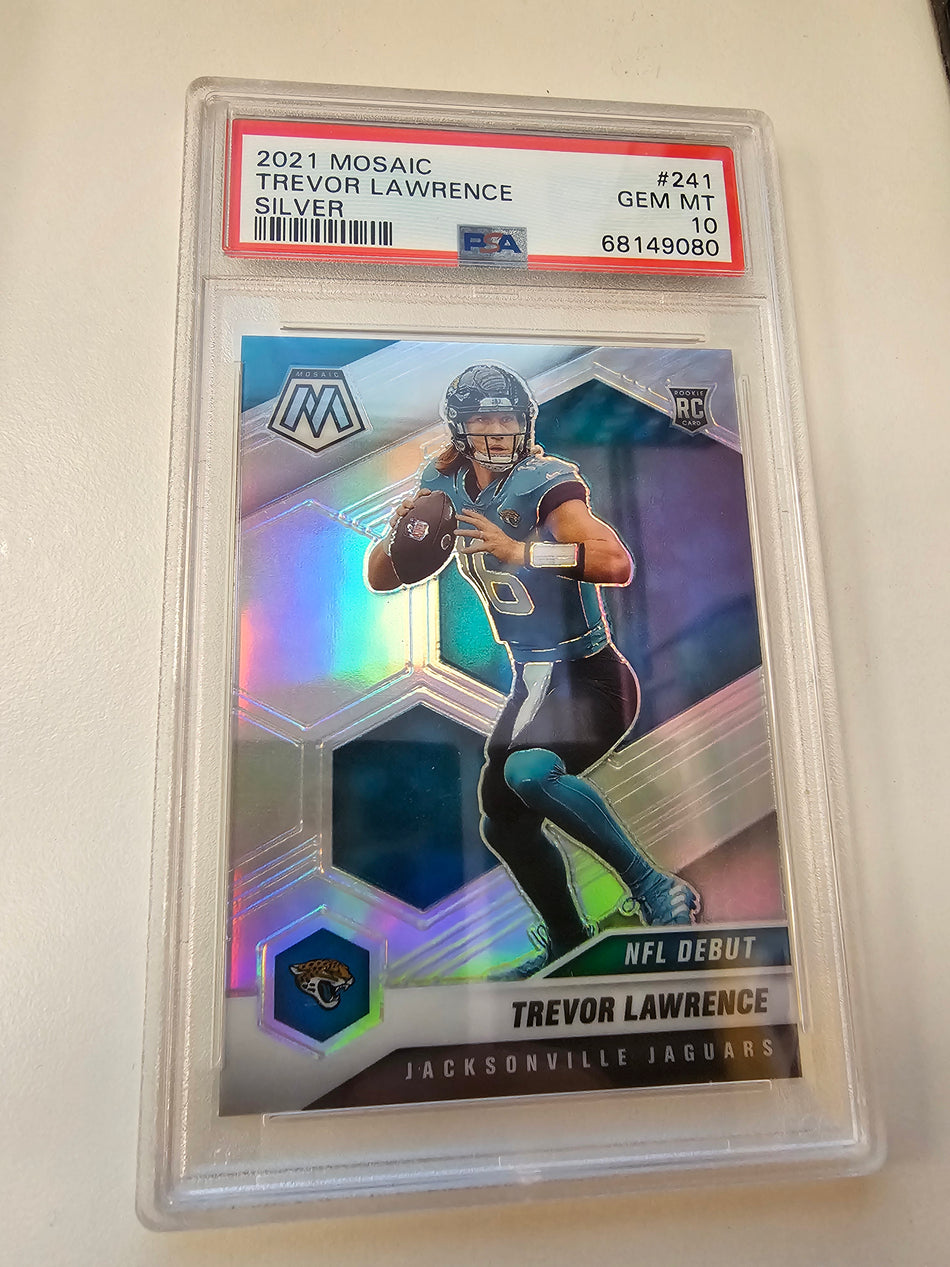 2021 Trevor Lawrence Mosaic Silver PSA 10 GEM MINT RC #241