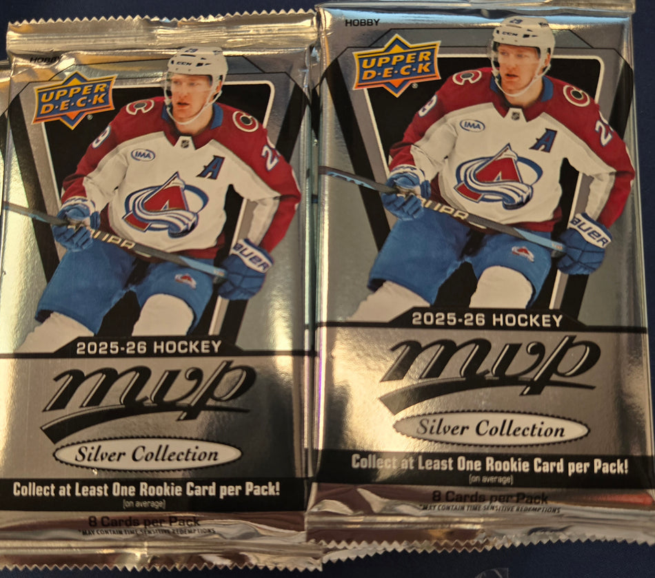 2025-26 Upper Deck MVP Silver Collection Hockey Hobby PACK  - CERTIFIED DIAMOND DEALER EXCLUSIVE