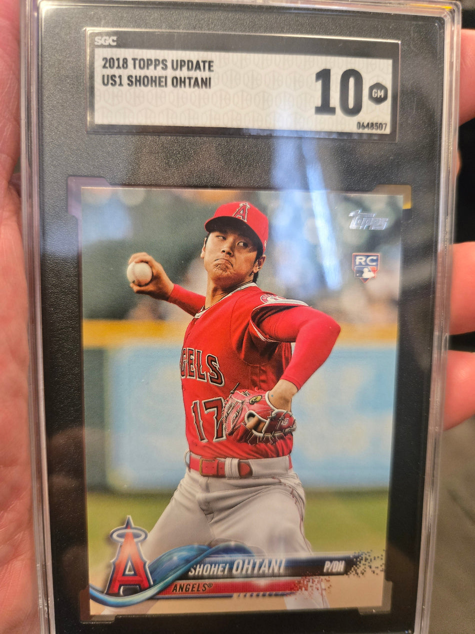 2018 TOPPS UPDATE BASEBALL US1 SHOHEI OHTANI ROOKIE SGC 10