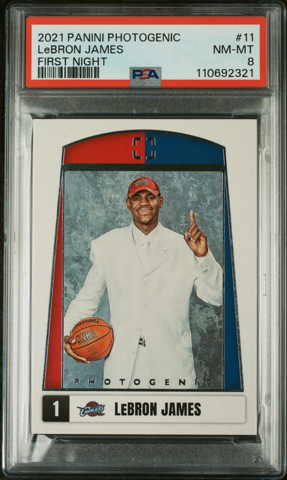 2021 PANINI PHOTOGENIC FIRST NIGHT #11 LeBRON JAMES FIRST NIGHT