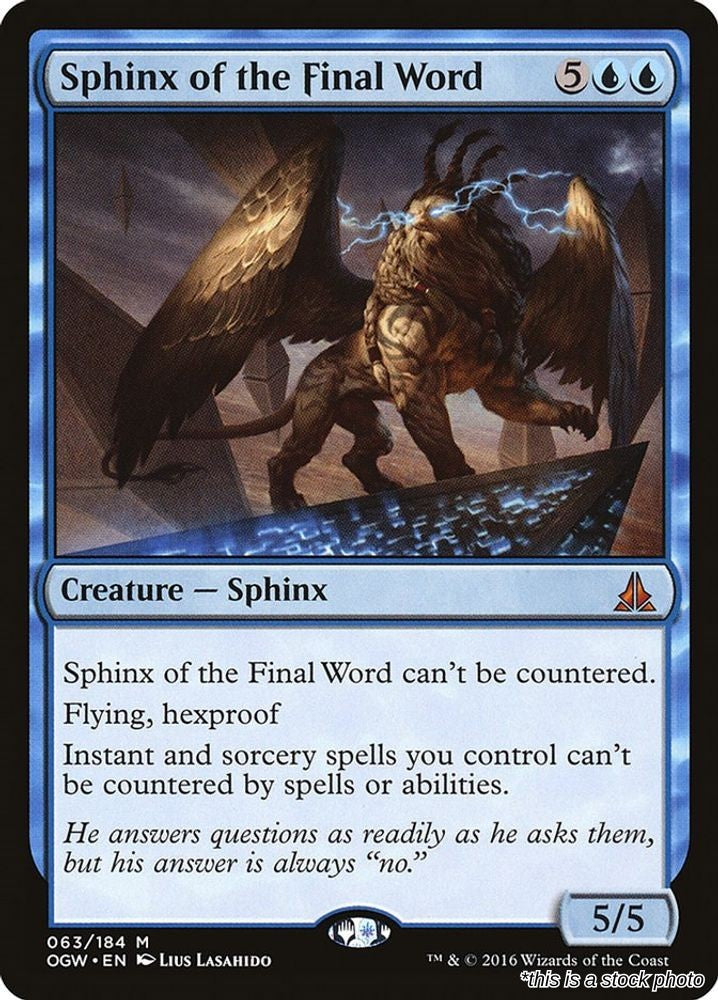 Sphinx of the Final Word