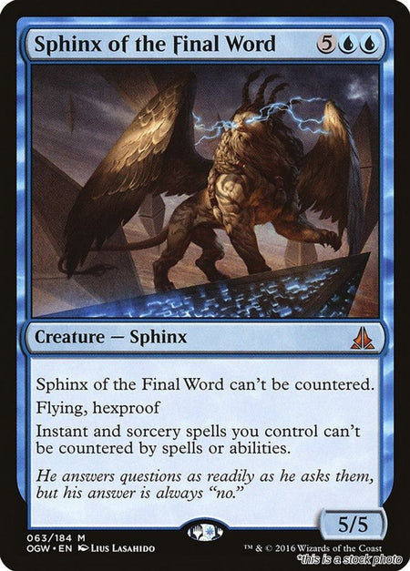 Sphinx of the Final Word