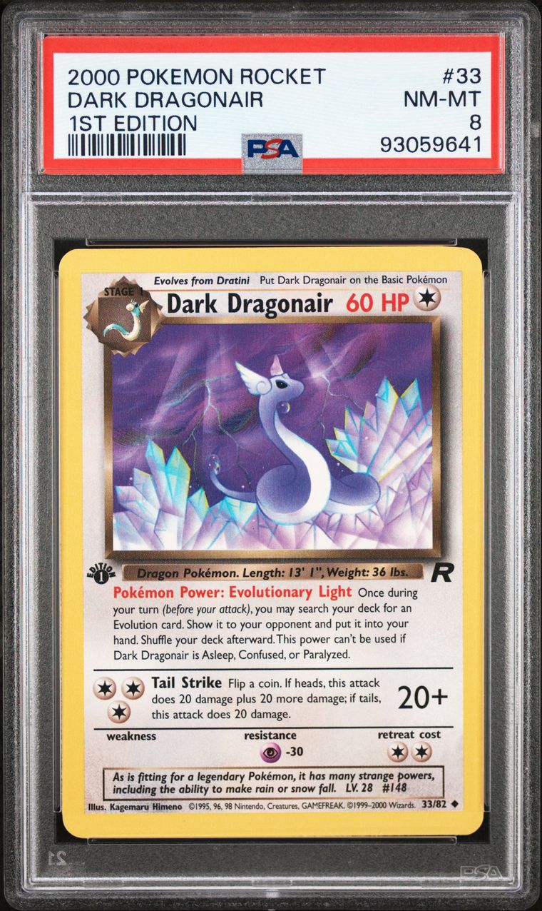 Dark Dragonair #33 (1ST EDITION) PSA 8