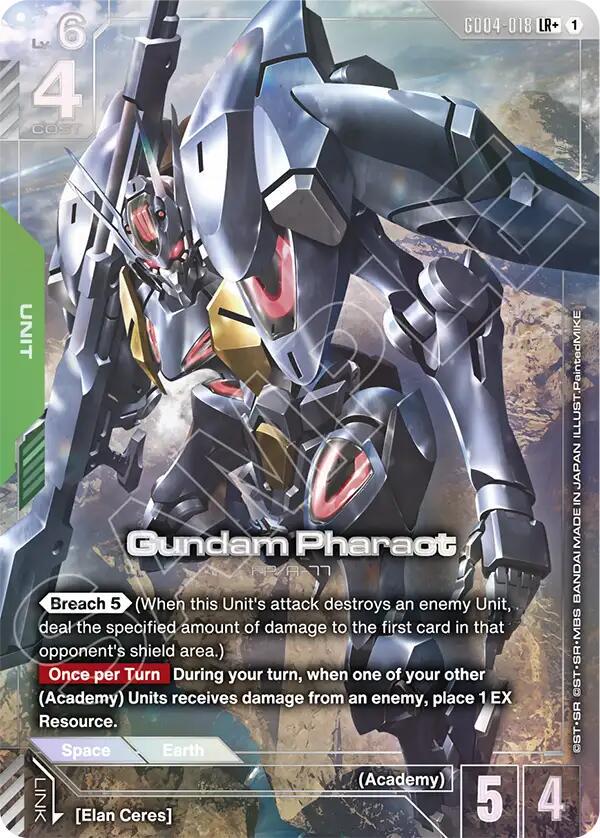 Gundam Pharact GD04-018 LR+ Gundam TCG