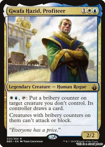 Gwafa Hazid, Profiteer