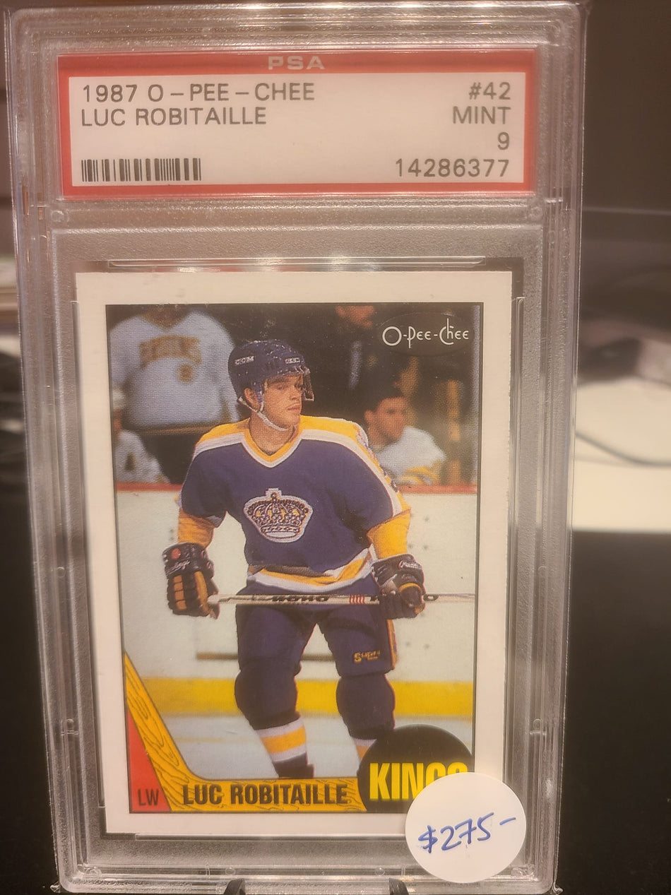 Luc Robitaille 1987 OPC 42 PSA 9