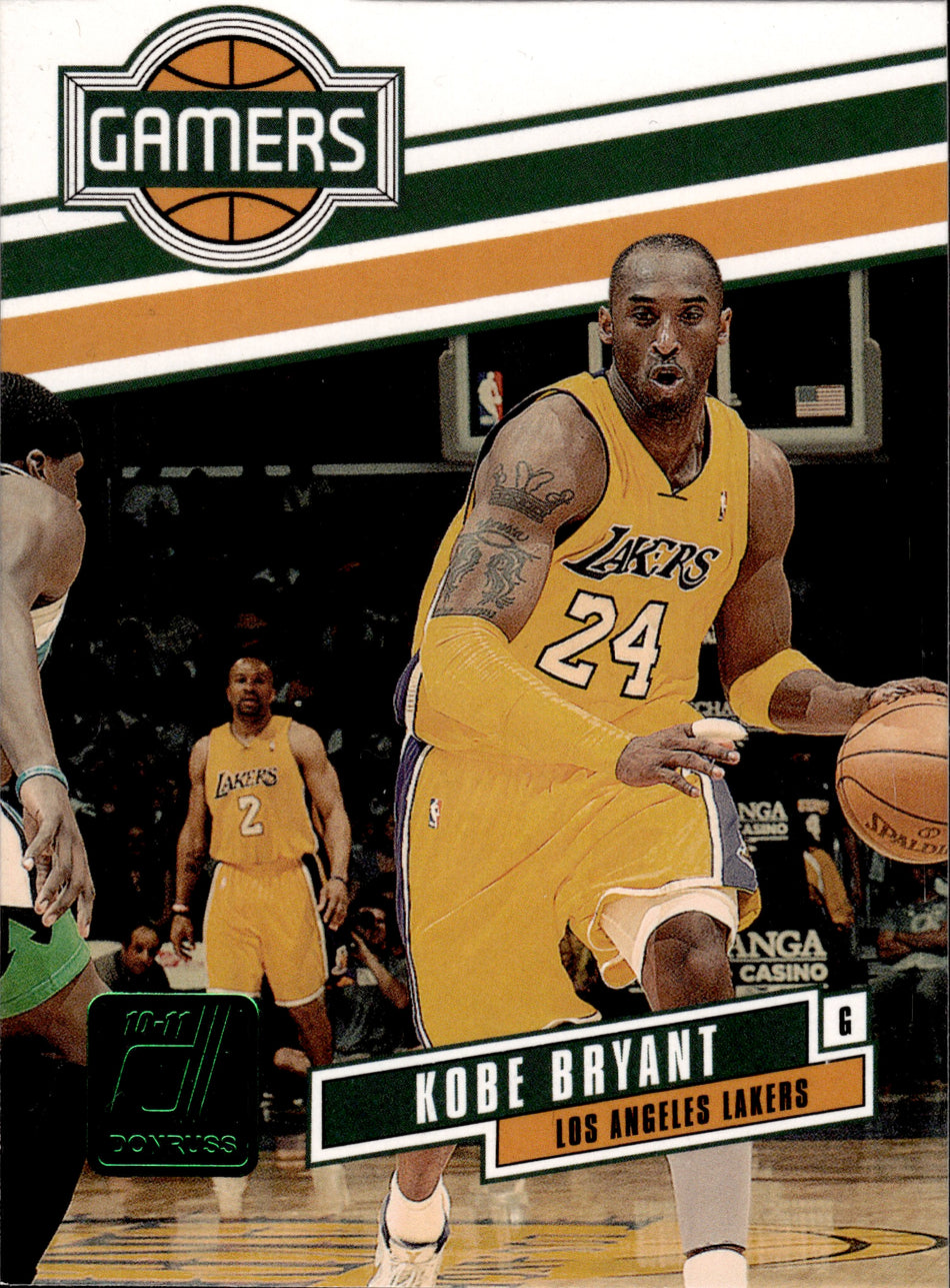 2010-11 Panini Donruss Gamers Emerald Die-Cut Kobe Bryant #2