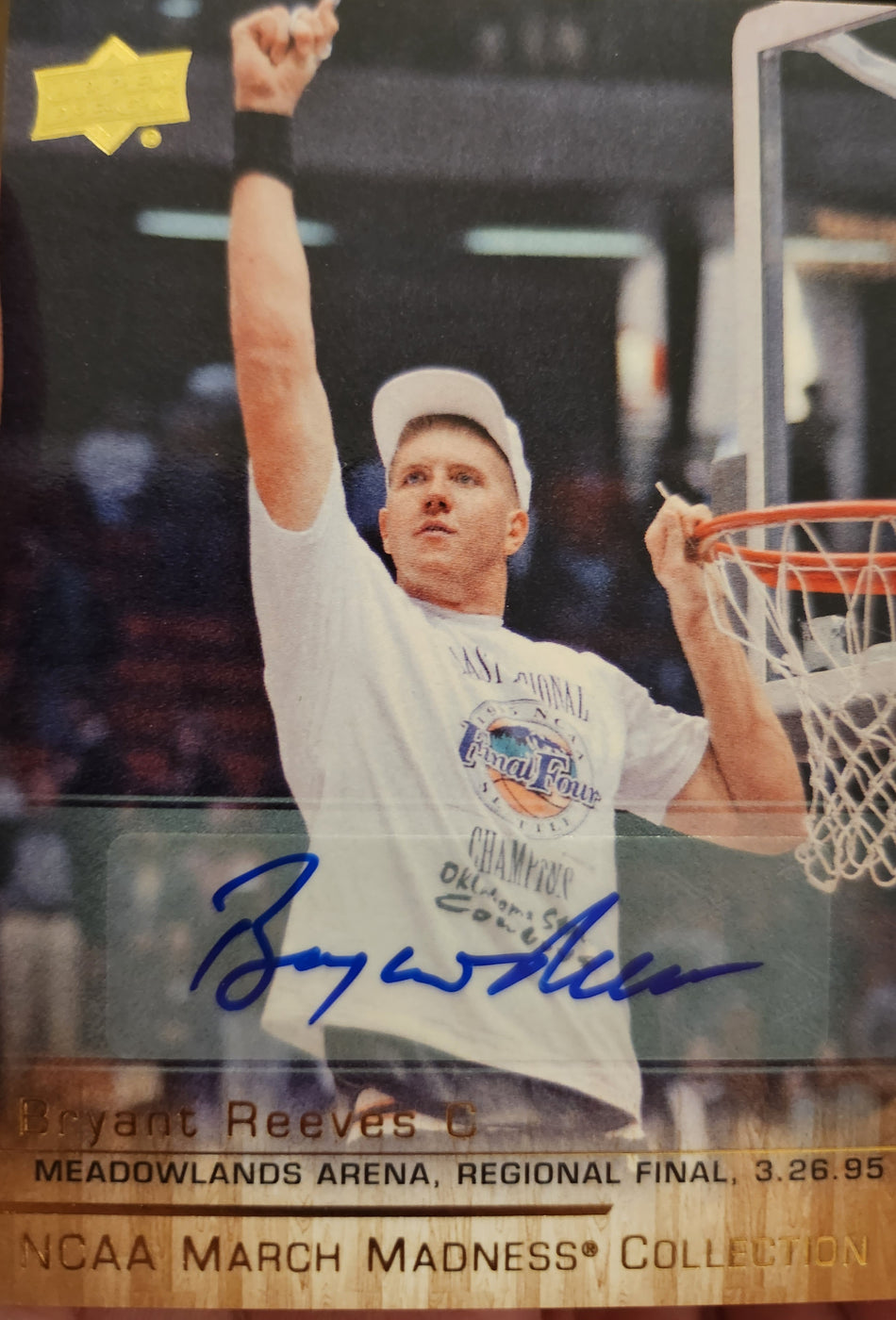 2014-15 Upper Deck NCAA March Madness Gold Foil Autographs Bryant Reeves Autograph