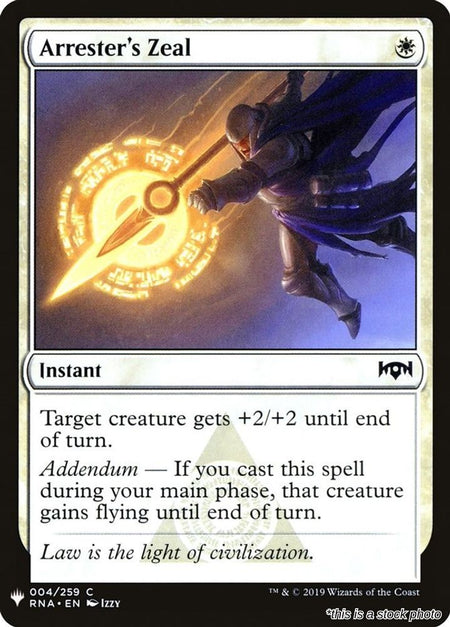 Arrester's Zeal