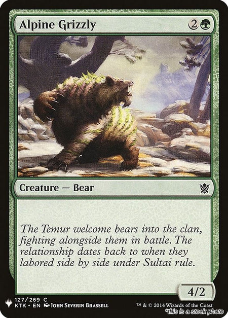 Alpine Grizzly