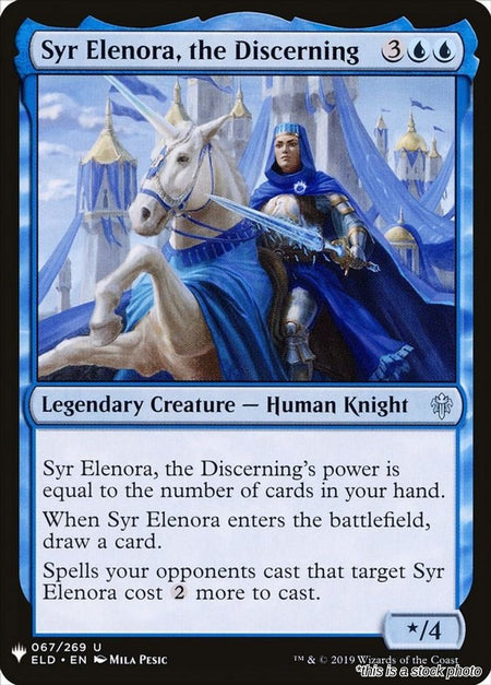 Syr Elenora, the Discerning