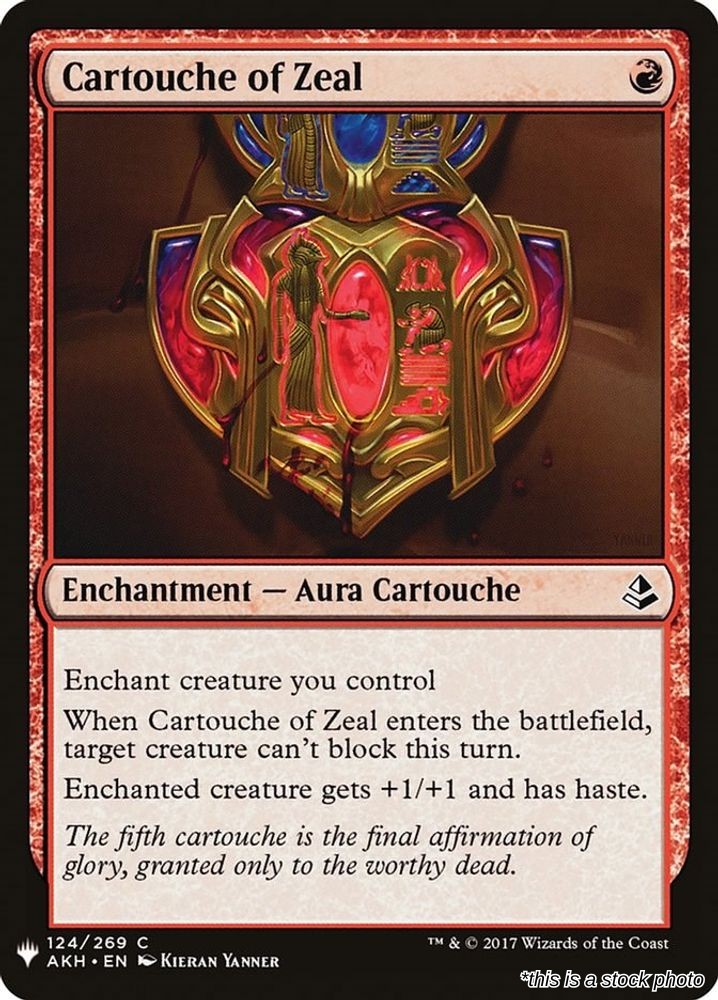 Cartouche of Zeal