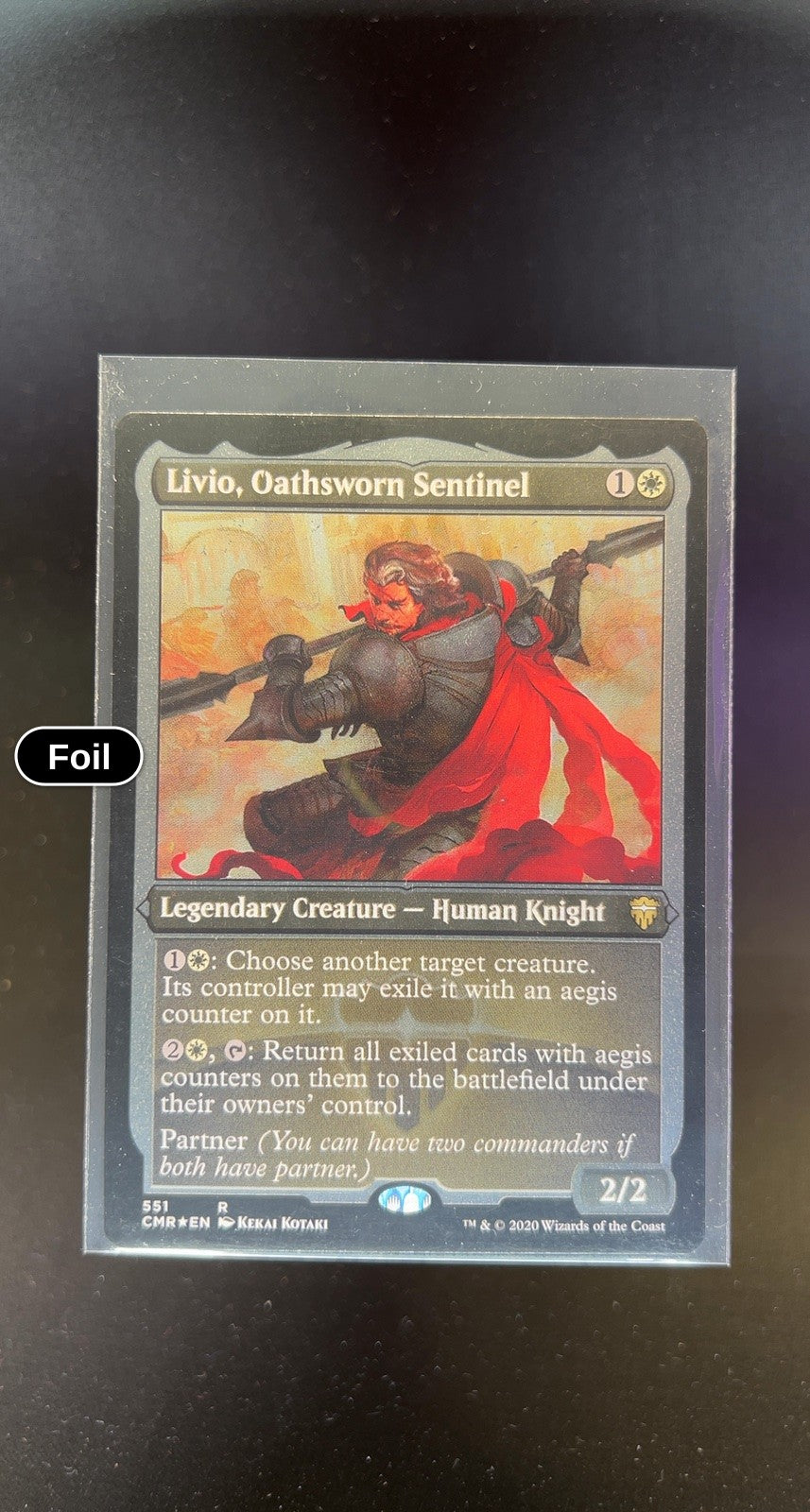 Livio, Oathsworn Sentinel (Foil Etched)