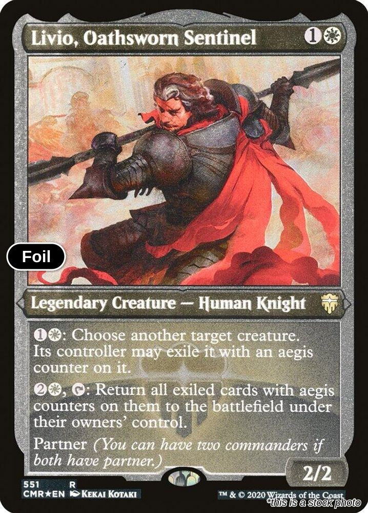 Livio, Oathsworn Sentinel (Foil Etched)