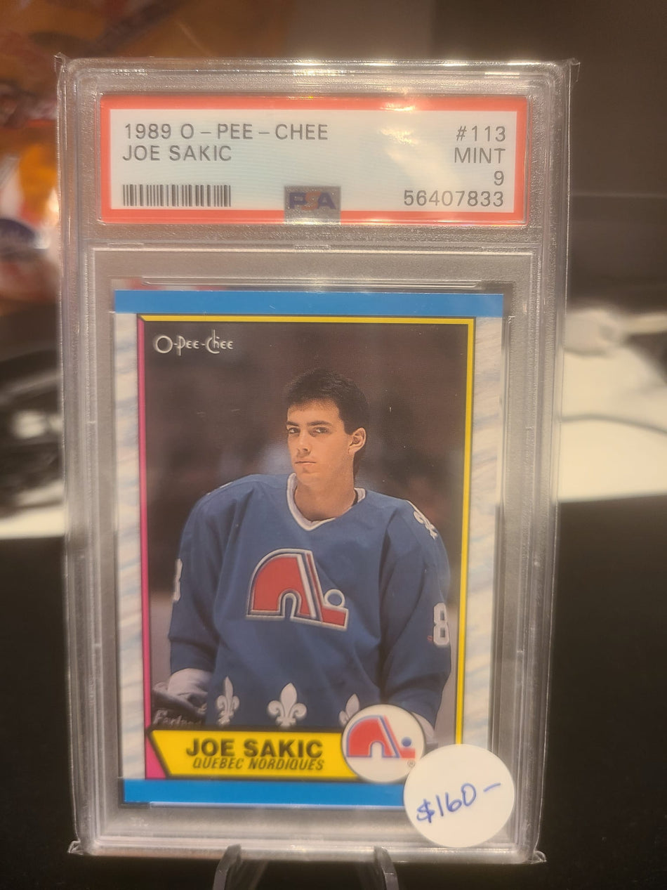 Joe Sakic 1989 OPC 113 PSA 9