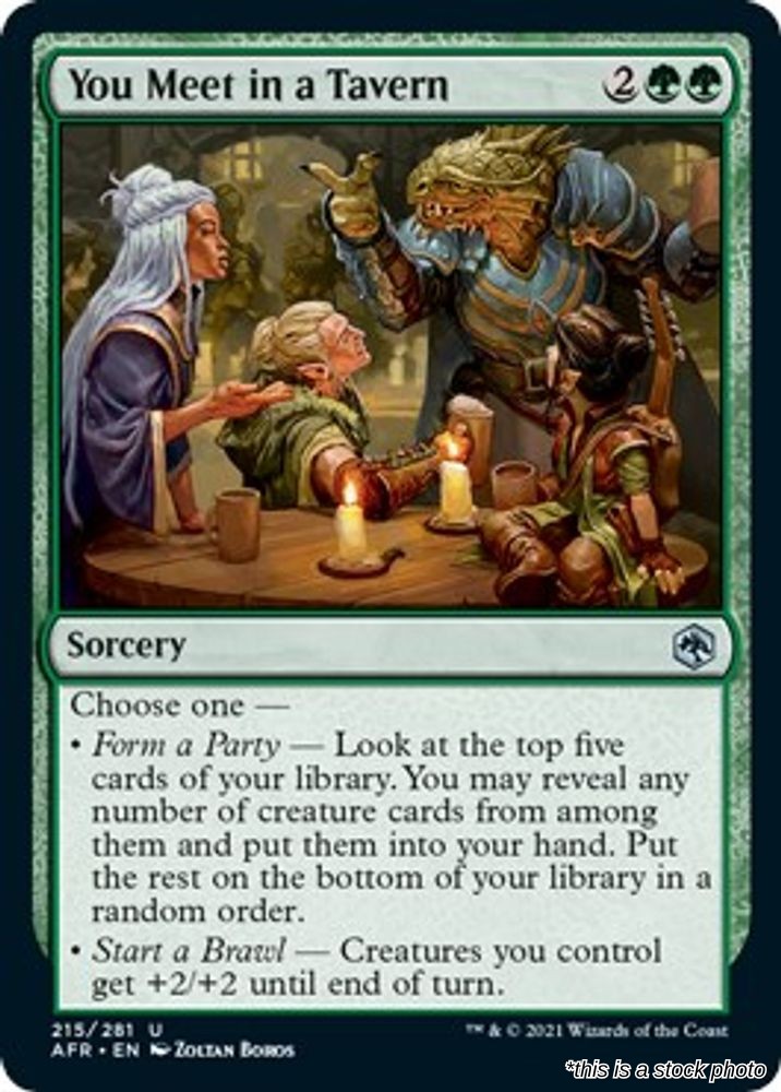You Meet in a Tavern