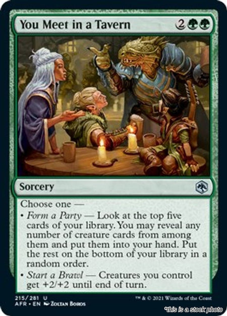 You Meet in a Tavern