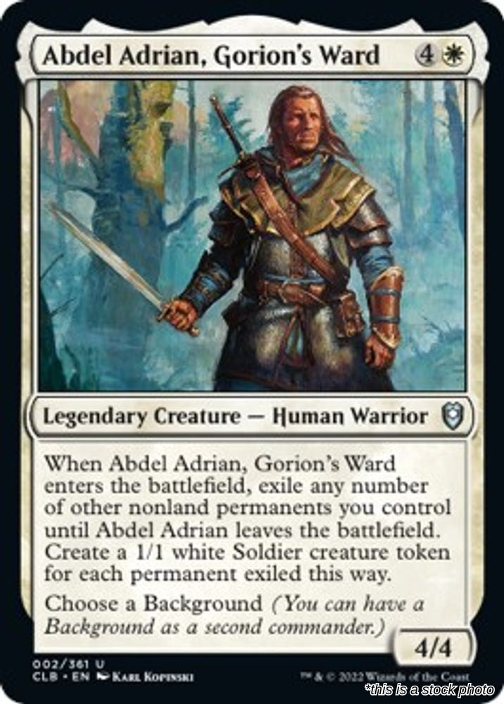 Abdel Adrian, Gorion's Ward
