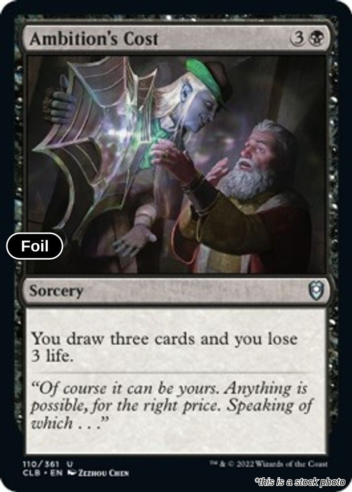 Ambition's Cost