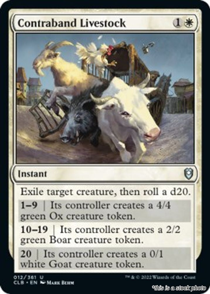 Contraband Livestock