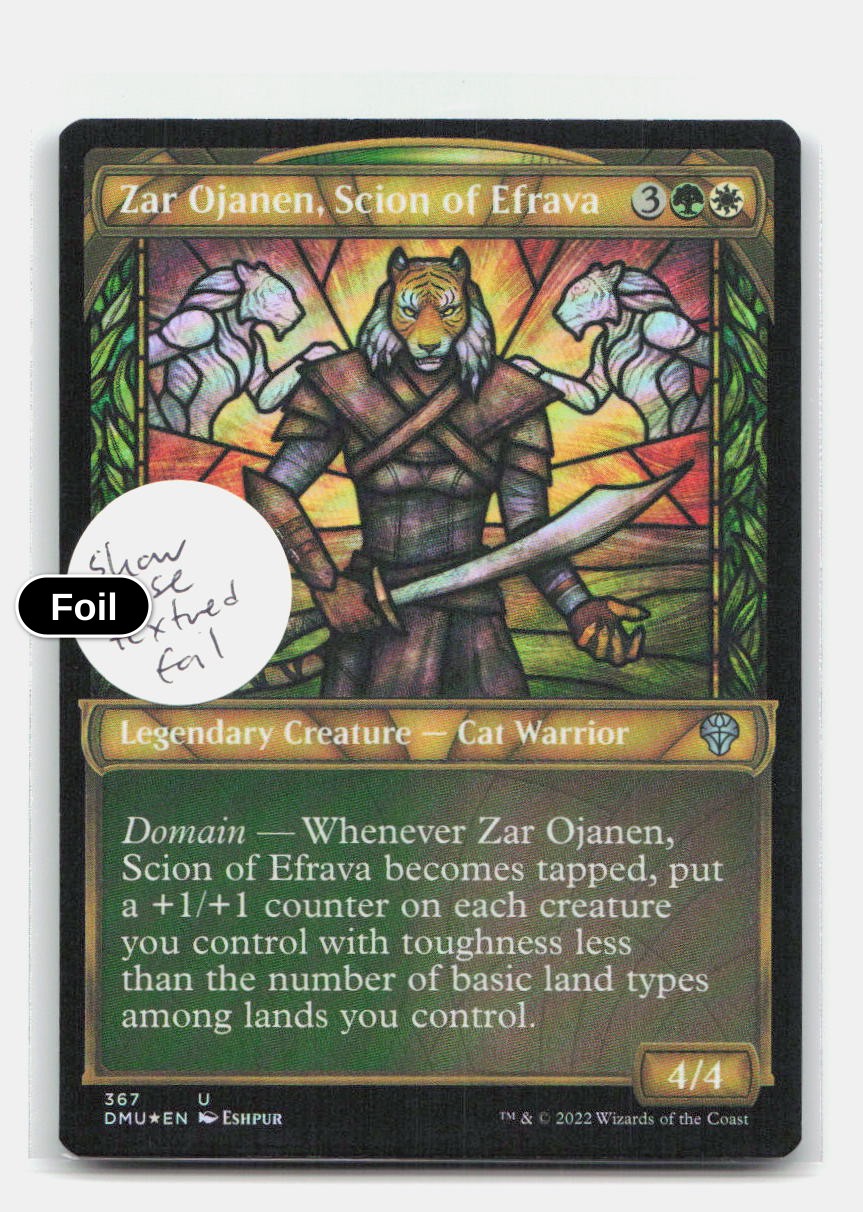 Zar Ojanen, Scion of Efrava (Textured Foil)