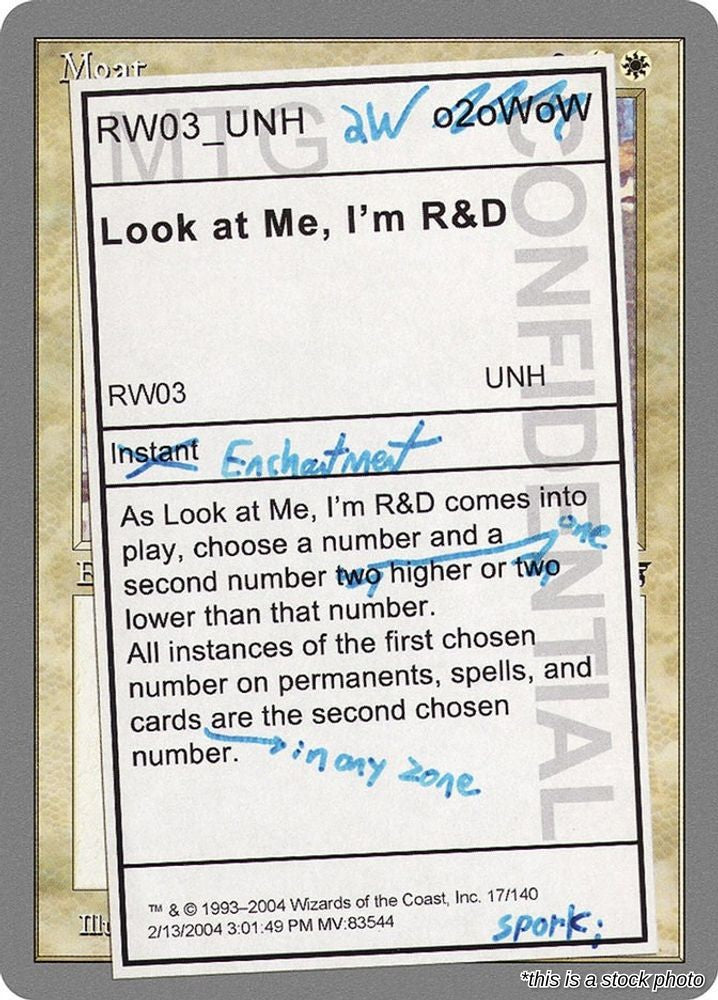 Look at Me, I'm R&D