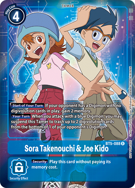 Sora Takenouchi & Joe Kido [BT5-088] (Buy-A-Box Promo) [Battle of Omni Promos]