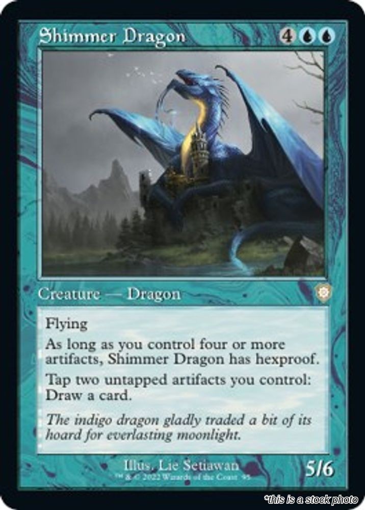 Shimmer Dragon (Retro Frame)