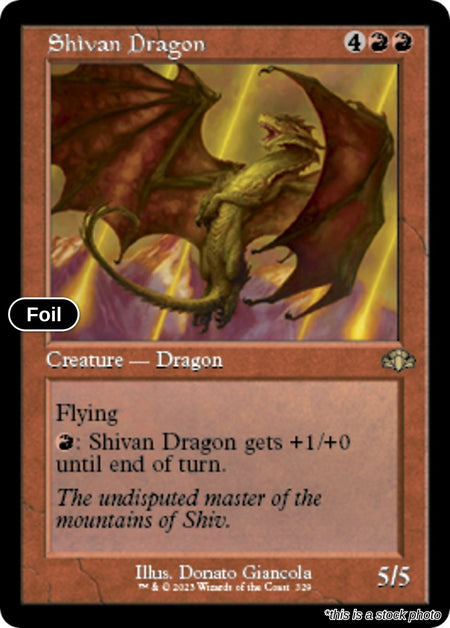 Shivan Dragon (Retro Frame)