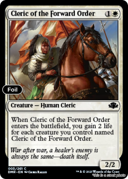 Cleric of the Forward Order