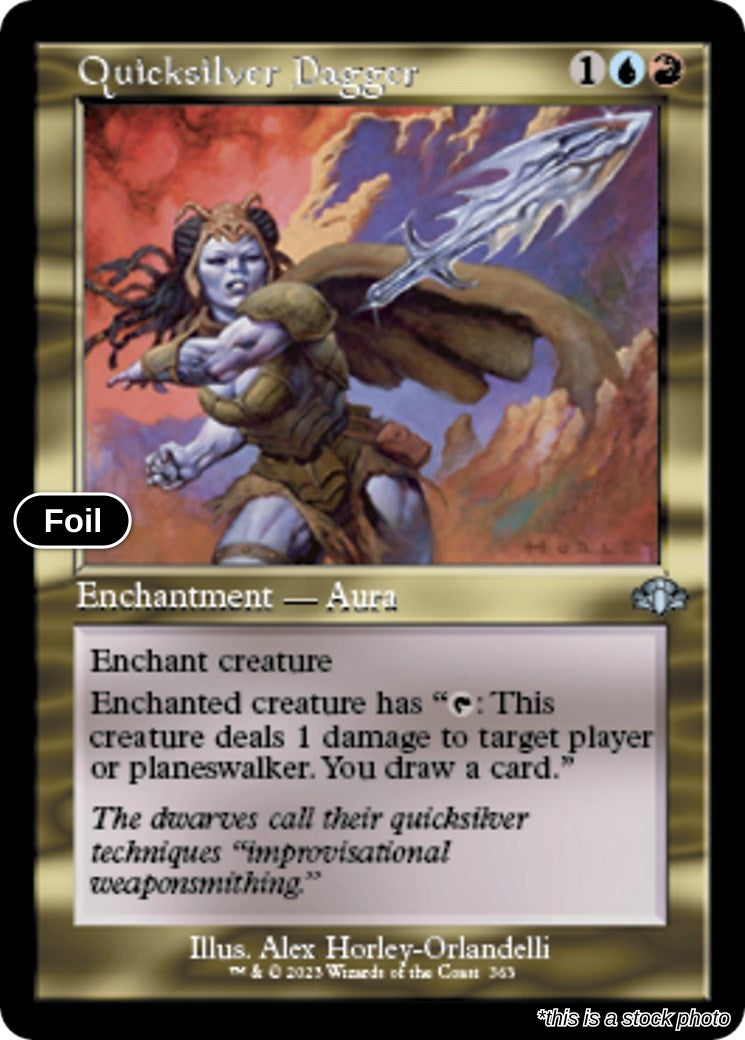Quicksilver Dagger (Retro Frame)