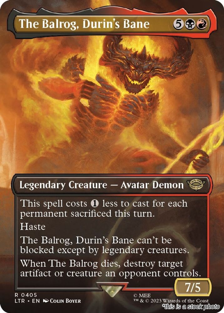 The Balrog, Durin's Bane (Borderless)