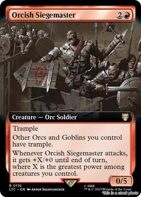 Orcish Siegemaster (Extended Art)