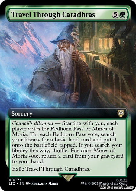 Travel Through Caradhras (Extended Art)
