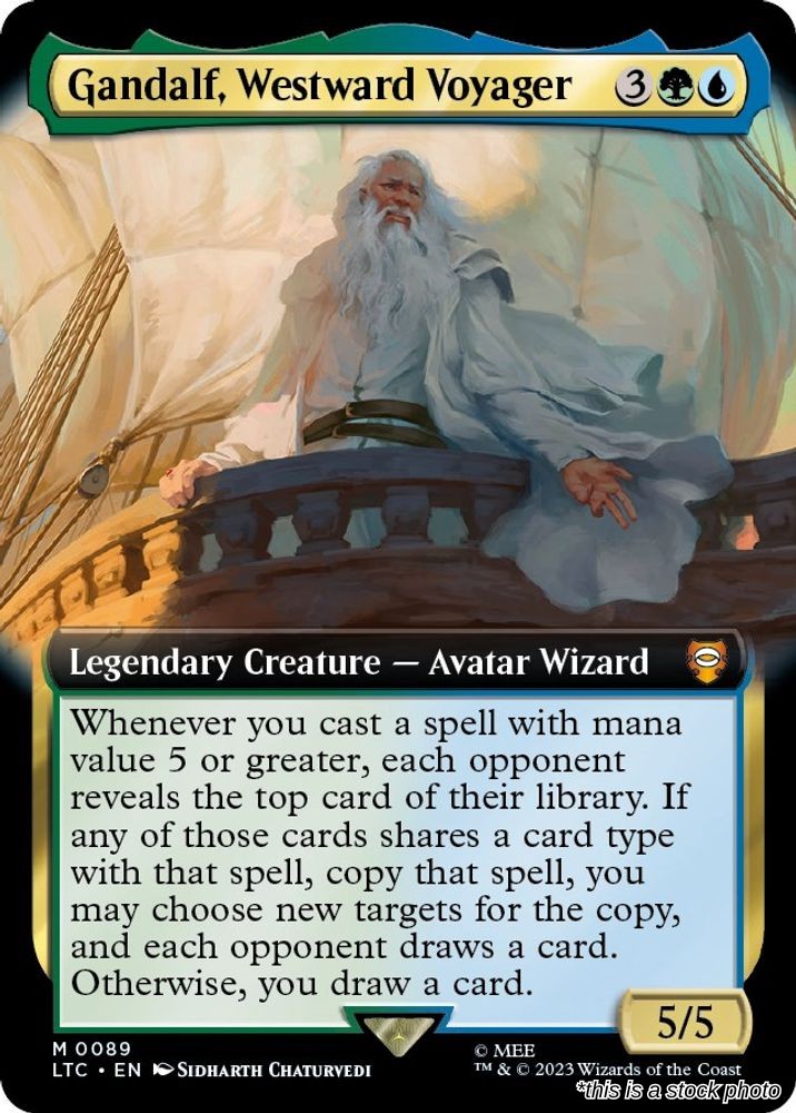 Gandalf, Westward Voyager (Extended Art)