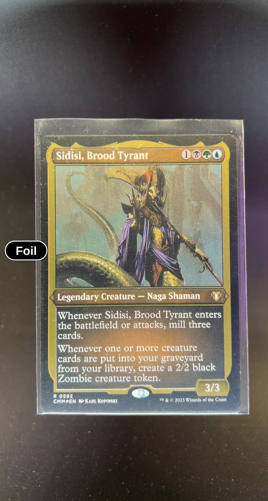 Sidisi, Brood Tyrant (Foil Etched)