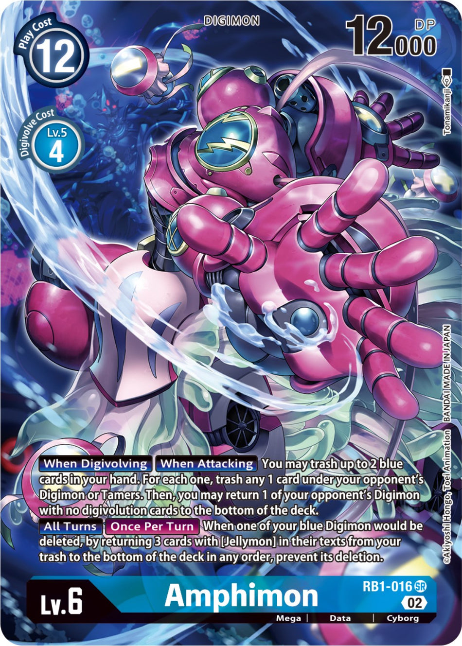 Amphimon [RB1-016] (Textured Alternate Art) [Resurgence Booster]