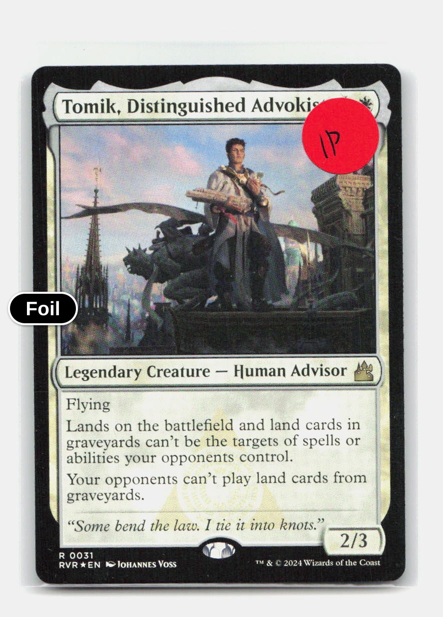 Tomik, Distinguished Advokist