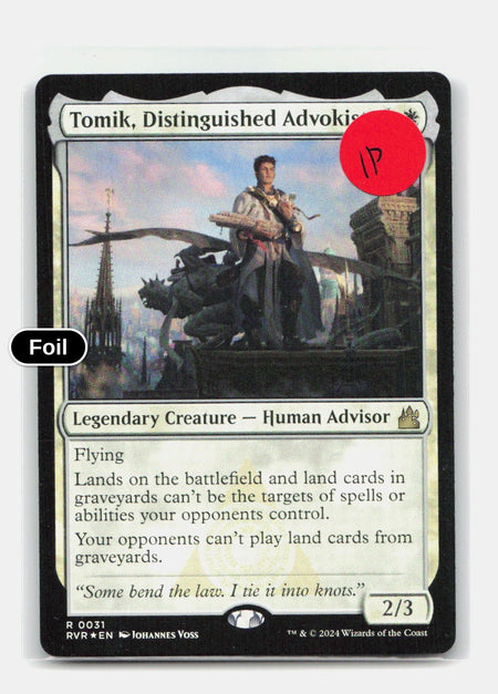 Tomik, Distinguished Advokist