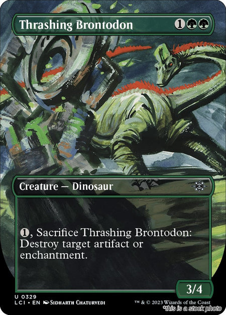 Thrashing Brontodon (Borderless)