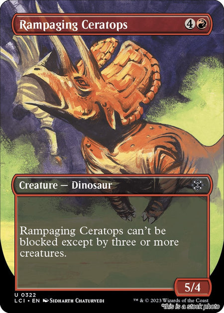 Rampaging Ceratops (Borderless)